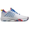 K-Swiss Hypercourt Supreme Men's Tennis Shoe (White/Classic Blue/Berry Red) -Boutique Ball Sports Store 06615 166.00