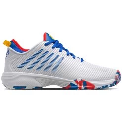K-Swiss Hypercourt Supreme Men's Tennis Shoe (White/Classic Blue/Berry Red)