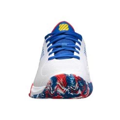 K-Swiss Hypercourt Supreme Men's Tennis Shoe (White/Classic Blue/Berry Red) -Boutique Ball Sports Store 06615 166.02