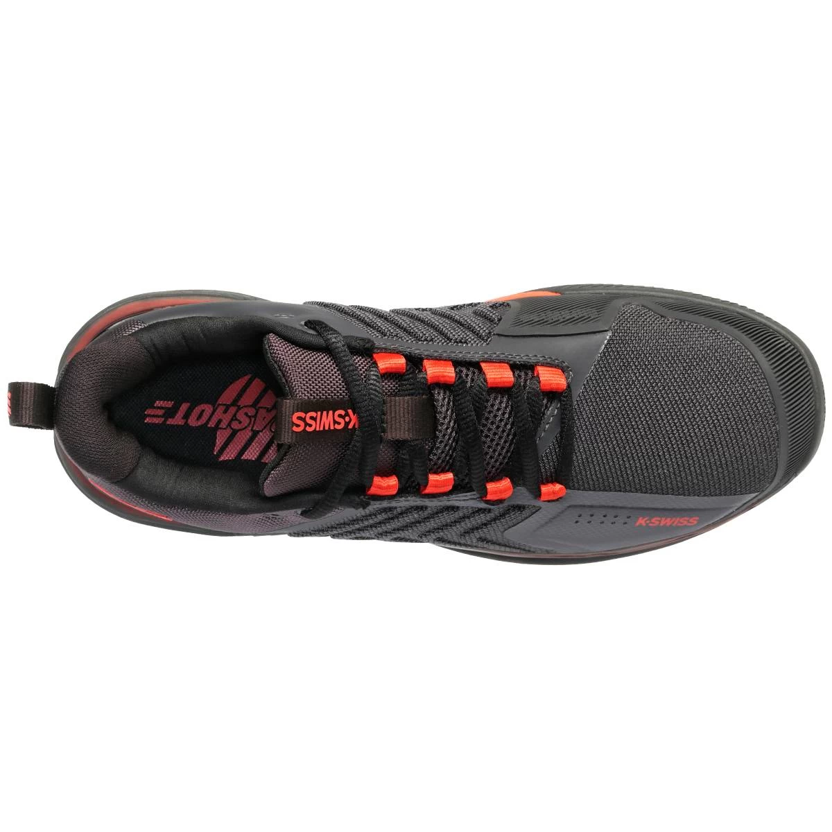 K-Swiss Ultrashot 3 Men's Tennis Shoe (Asphalt/Black/Orange) 6 K-Swiss Ultrashot 3 Men's Tennis Shoe (Asphalt/Black/Orange) - Image 4