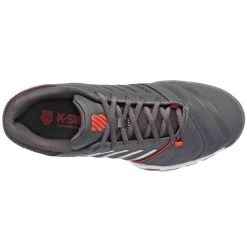 K-Swiss BigShot Light 4 Men's Tennis Shoe (Asphalt/White/Orange) -Boutique Ball Sports Store 06989 010.06