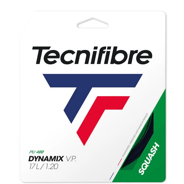 Tecnifibre Dynamix VP 17L Squash String (Black) 3 Tecnifibre Dynamix VP 17L Squash String (Black)