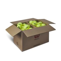 Wilson Triniti Tennis Balls - Eco-Friendly 72 Ball Club Case