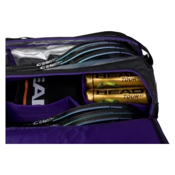 Head R-PET Gravity Duffel 12 Pack Racquet Bag (Black) -Boutique Ball Sports Store 3gravityduffelblack