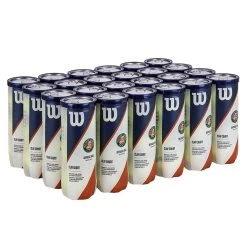 Wilson Roland Garros Clay Court Tennis Balls - 24 Can Case