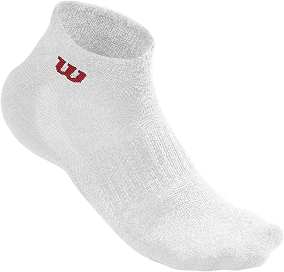 Wilson Men's Quarter Socks 3 Pack (White) 3 Wilson Men's Quarter Socks 3 Pack (White)