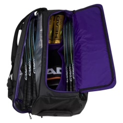 Head R-PET Gravity Duffel 12 Pack Racquet Bag (Black) -Boutique Ball Sports Store 6gravityduffelblack