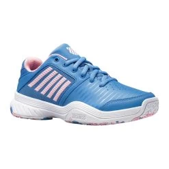 K-Swiss Court Express OMNI Junior Tennis Shoe (Blue/Pink/White) -Boutique Ball Sports Store 86609 454.01