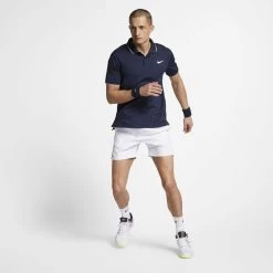 Nike Men's Court Dri-Fit Team Polo (Navy/White) -Boutique Ball Sports Store 939137 452 PHSYM003 1000