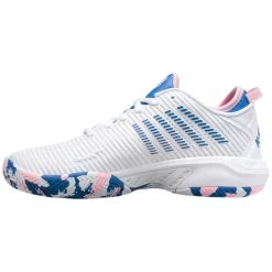 K-Swiss Hypercourt Supreme Women's Tennis Shoe (White/Star Sapphire/Orchid Pink) -Boutique Ball Sports Store 96615 969.04