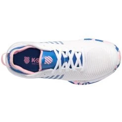 K-Swiss Hypercourt Supreme Women's Tennis Shoe (White/Star Sapphire/Orchid Pink) -Boutique Ball Sports Store 96615 969.06