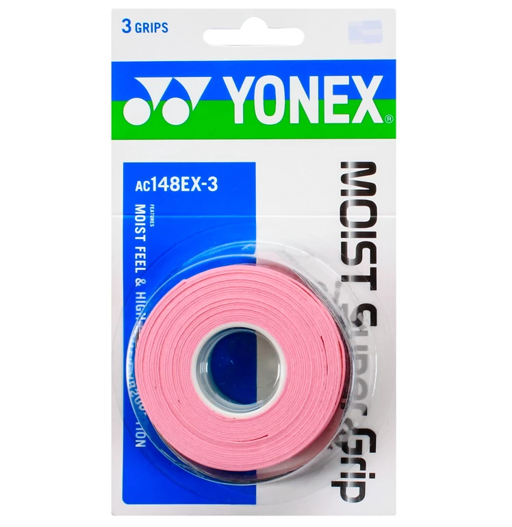 Yonex Moist Super Grip Overgrip 3 Pack (Pink) 5 Yonex Moist Super Grip Overgrip 3 Pack (Pink) - Image 3