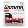 Gamma Supreme Overgrip 3 Pack (Red) 1 Gamma Supreme Overgrip 3 Pack (Red) -Boutique Ball Sports Store AGSO Red 3 Pack 01