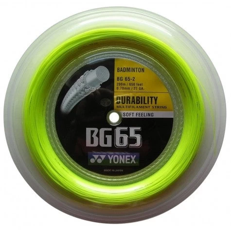 Yonex BG 65 Badminton String Reel (Yellow) 3 Yonex BG 65 Badminton String Reel (Yellow)