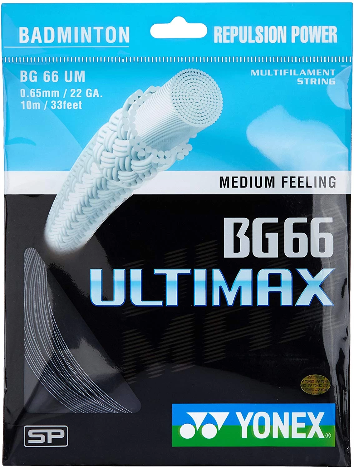 Yonex BG 66 Ultimax Badminton String (Black) 3 Yonex BG 66 Ultimax Badminton String (Black)