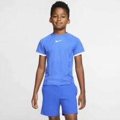 Nike Boy's Court Dri-Fit Top (Blue) -Boutique Ball Sports Store CD6131 480 PHSFM001 1000