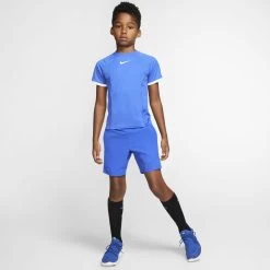 Nike Boy's Court Dri-Fit Top (Blue) -Boutique Ball Sports Store CD6131 480 PHSYM002 1000