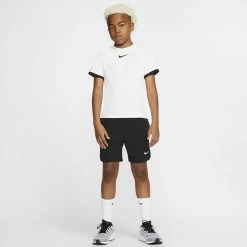 Nike Boy's Court Flex Ace Shorts (Black/White) -Boutique Ball Sports Store CI9409 010 PHSYM005 1000