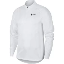 Nike Men's Court Challenger Long Sleeve Top (White/Black) -Boutique Ball Sports Store CK9822 100 PHSFH001 1000