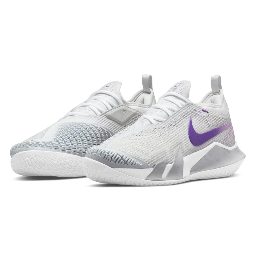 Nike React Vapor NXT Women's Tennis Shoe (Light Grey/Purple/Fuchsia) 8 Nike React Vapor NXT Women's Tennis Shoe (Light Grey/Purple/Fuchsia) - Image 6
