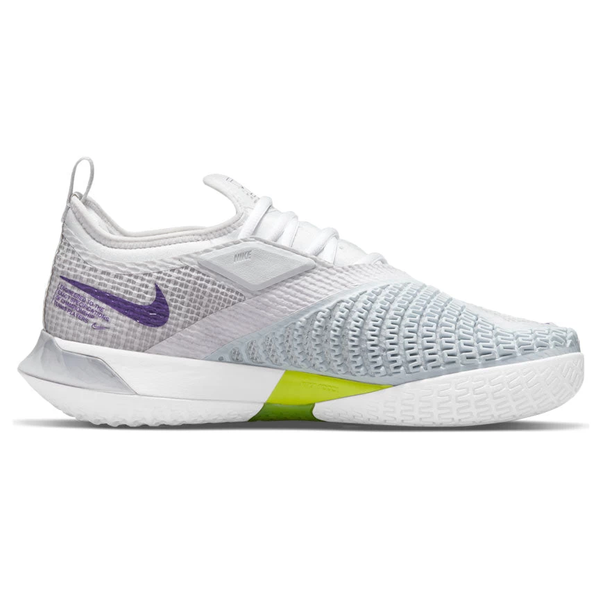 Nike React Vapor NXT Women's Tennis Shoe (Light Grey/Purple/Fuchsia) 5 Nike React Vapor NXT Women's Tennis Shoe (Light Grey/Purple/Fuchsia) - Image 3