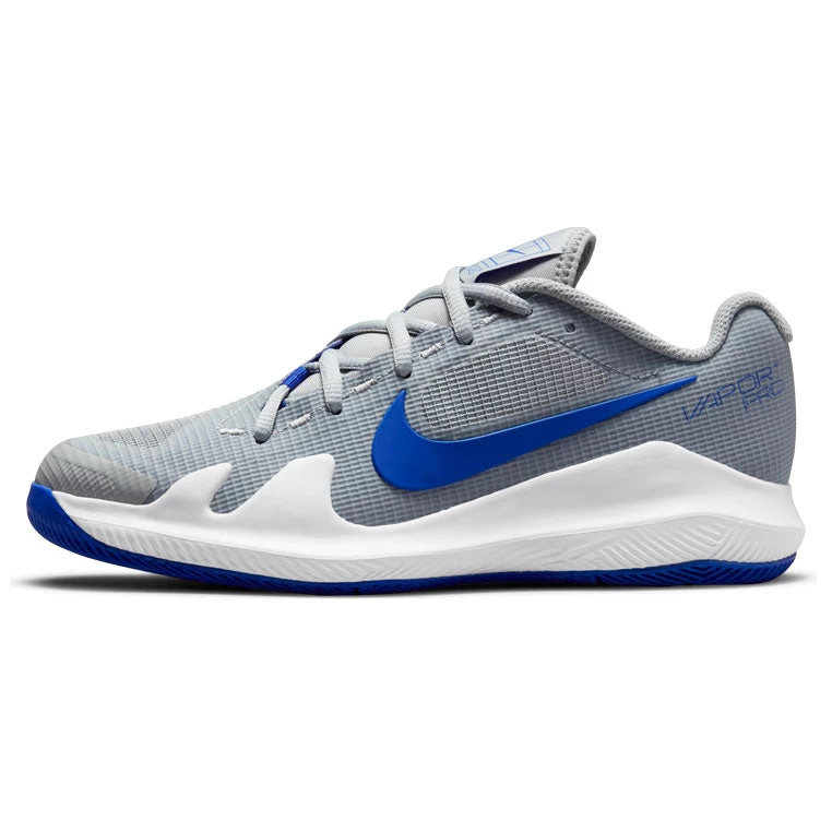 Nike Vapor Pro Junior Tennis Shoe (Grey/White) 11 Nike Vapor Pro Junior Tennis Shoe (Grey/White) - Image 9