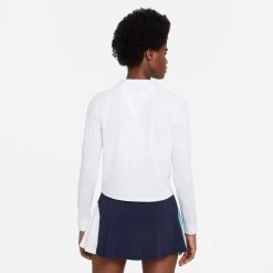 Nike Women's Victory Dri-FIT Long Sleeve Top (White/Black) 8 Nike Women's Victory Dri-FIT Long Sleeve Top (White/Black) -Boutique Ball Sports Store CV4697 100 PHSBM001 3144