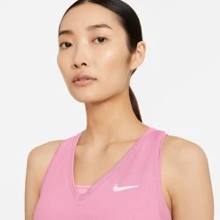 Nike Women's Dri-FIT Victory Tank (Elemental Pink/White) -Boutique Ball Sports Store CV4784 698 PHSYM001 3144