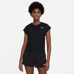 Nike Women's Dri-FIT Victory Top (Black/White)