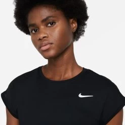 Nike Women's Dri-FIT Victory Top (Black/White) -Boutique Ball Sports Store CV4790 010 PHSYM001 3144