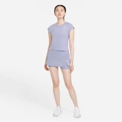 Nike Women's Dri-FIT Victory Top (Indigo Haze/White) -Boutique Ball Sports Store CV4790 519 PHSYM002 3144