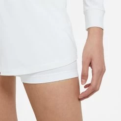 Nike Women's Dri-FIT Advantage Shorts (White/Black) -Boutique Ball Sports Store CV4792 100 PHSYM003 3144