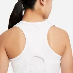 Nike Girls' Dri-FIT Victory Tank (White/Black) -Boutique Ball Sports Store CV7573 100 PHSYM002 3144
