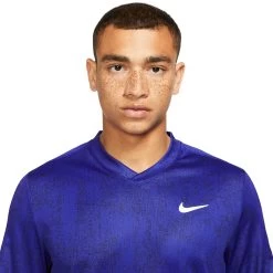 Nike Men's Dry Victory Print Top (Concord/Black/White) -Boutique Ball Sports Store CV7858 471 PHSYM001 3144