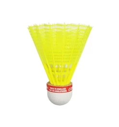 Carlton F2 Nylon Badminton Shuttlecocks (Yellow) (Red Cap) 7 Carlton F2 Nylon Badminton Shuttlecocks (Yellow) (Red Cap) -Boutique Ball Sports Store Carlton F2 Badminton Shuttle Yellow Red Cap Single