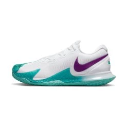 Nike Zoom Vapor Cage 4 Rafa Men's Tennis Shoe (White/Red/Teal) -Boutique Ball Sports Store DD1579 153 PHSLH000 3144