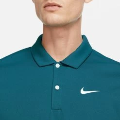 Nike Men's Dri-FIT Victory Solid Polo (Bright Spruce/White) -Boutique Ball Sports Store DH0857 367 PHSYM001 3144