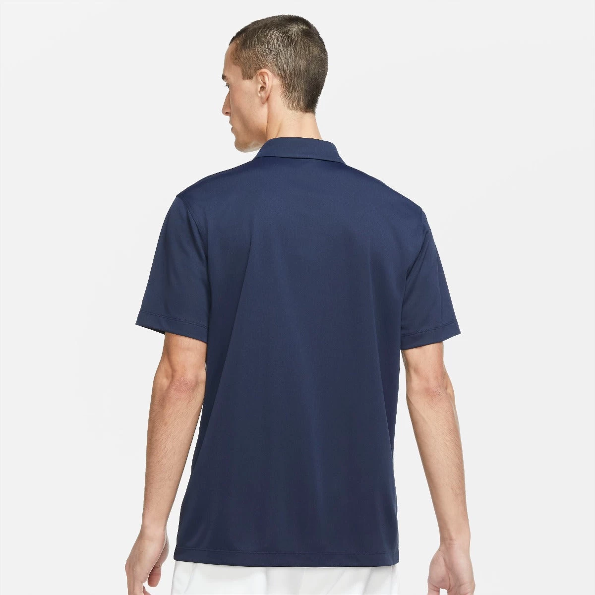 Nike Men's Dri-FIT Victory Solid Polo (Obsidian/White) 4 Nike Men's Dri-FIT Victory Solid Polo (Obsidian/White) - Image 2
