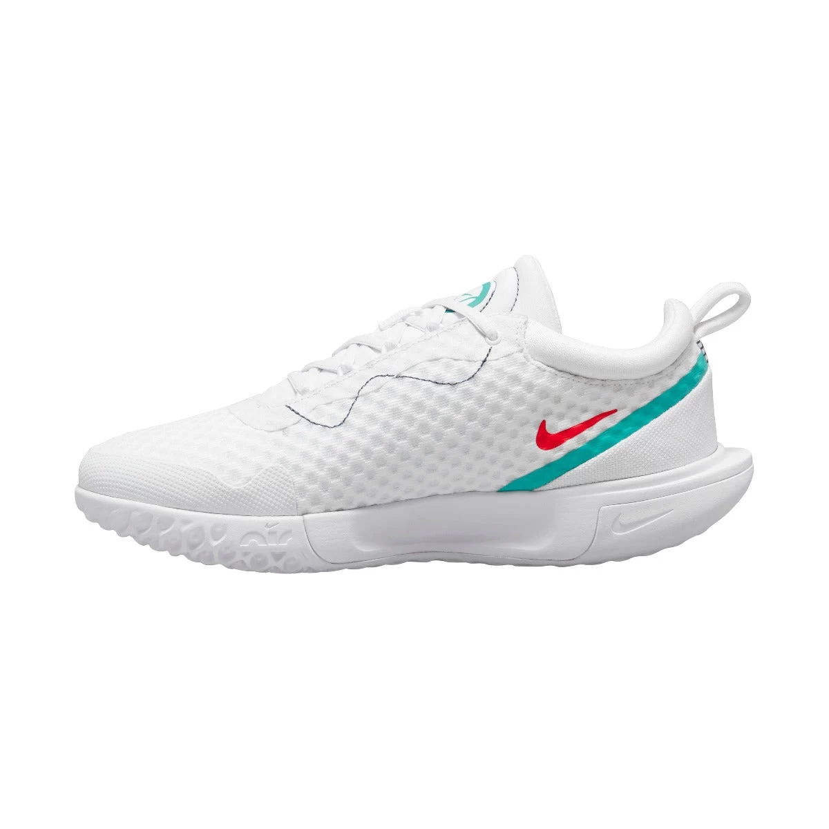 Nike Court Zoom Pro Women's Tennis Shoe (White/Red/Teal) 4 Nike Court Zoom Pro Women's Tennis Shoe (White/Red/Teal) - Image 2