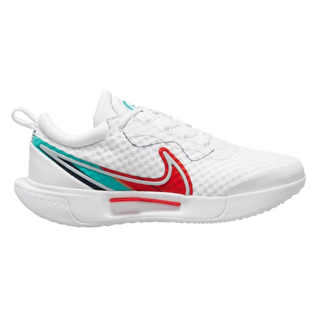 Nike Court Zoom Pro Women's Tennis Shoe (White/Red/Teal) 3 Nike Court Zoom Pro Women's Tennis Shoe (White/Red/Teal)