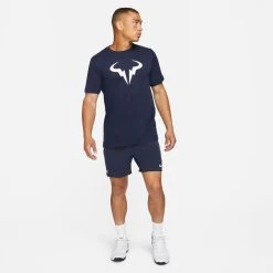 Nike Men's Dri-FIT Rafa Top (Obsidian/White) -Boutique Ball Sports Store DJ2582 451 PHSYM002 3144