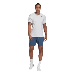 Adidas Men's Freelift AeroReady Top (White) -Boutique Ball Sports Store FP7969 APP on model standard outfit white