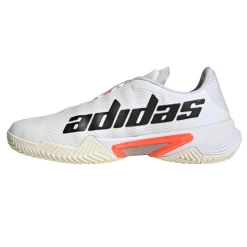 Adidas Barricade Tokyo Men's Tennis Shoe (White/Black/Solar Red) -Boutique Ball Sports Store FZ3935 FTW photo side medial center white