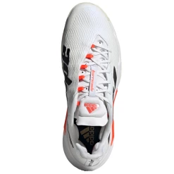 Adidas Barricade Tokyo Men's Tennis Shoe (White/Black/Solar Red) -Boutique Ball Sports Store FZ3935 FTW photo top portrait white