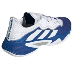 Adidas Barricade Men's Tennis Shoe (Royal Blue/Cloud White/Silver Metallic) -Boutique Ball Sports Store FZ3936 FTW photo back lateral top white