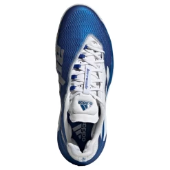 Adidas Barricade Men's Tennis Shoe (Royal Blue/Cloud White/Silver Metallic) -Boutique Ball Sports Store FZ3936 FTW photo top portrait white