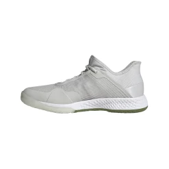 Adidas Adizero Club Junior Tennis Shoe (Grey/White/Green) -Boutique Ball Sports Store G26566 FTW photo side medial center white