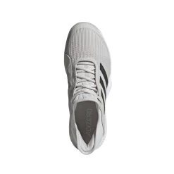 Adidas Adizero Club Junior Tennis Shoe (Grey/White/Green) -Boutique Ball Sports Store G26566 FTW photo top portrait white