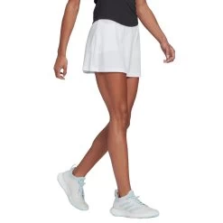 Adidas Women's Club Skirt (White/Grey) -Boutique Ball Sports Store GH7221 5 APPAREL On Model Walking View transparent