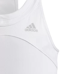 Adidas Girls Club Tank (White/Grey) -Boutique Ball Sports Store GK8166 APP photo detail 1 white